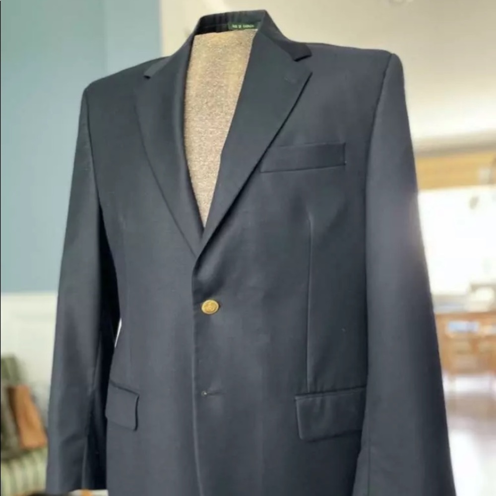 Ralph Lauren Men's Navy Blue men's Wool sport‎ coat, size Large